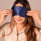Mulberry Silk Eye Sleeping Mask For Deep Sleep - Sapphire Blue
