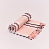 Furbo 100% Bamboo Turkish Towel Super Absorbent, Soft & Antibacterial, 220 GSM, 150 cm x 75 cm (Pink)