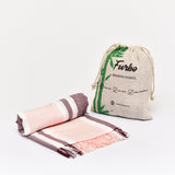 Furbo 100% Bamboo Turkish Towel Super Absorbent, Soft & Antibacterial, 220 GSM, 150 cm x 75 cm (Pink)