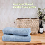 Furbo 100% Bamboo Hand Towel Ultra Absorbent, Soft Feel, Quick Drying & Antibacterial, 600 GSM, 60 cm x 40 cm (Cadet Blue)