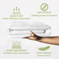 Furbo 100% Bamboo Bath Towel Ultra Absorbent, Soft Feel, Quick Drying & Antibacterial, 600 GSM, 138 cm x 75 cm (Moon White)